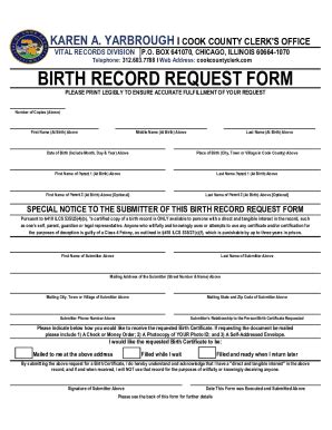 Illinois birth certificate request.  Request your certificate online HERE.  If you are ...