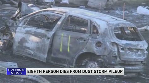 Illinois coroner confirms 8th death from I-55 dust cloud crash