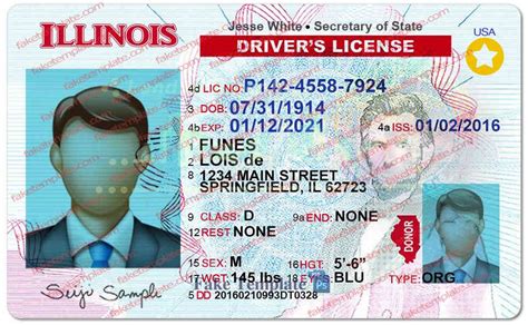 Illinois Drivers License - Fill Out and Use This PDF. Business . Starting . LLC Operating Agreement . Single-Member Operating Agreement; ... blank illinois drivers license, id generator illinois: 1 2. Form Preview Example. ILLINOIS. NEW DRIVER'S LICENSE/ID CARD DESIGN. Driver's License. Under 21 Driver's License. Under 21 ID Card. ID Card.. 