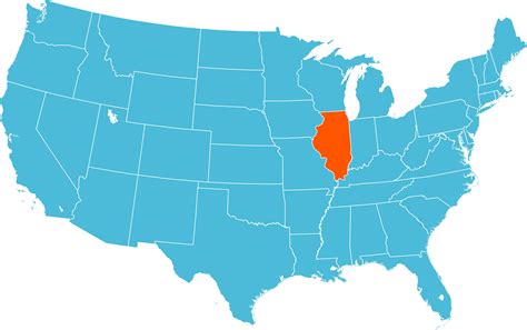 Illinois in usa. Illinois covers an area of 57,914 square miles (149,998 square kilometers) in the Midwestern United States, bordered by Indiana, Kentucky, Missouri, Iowa, Wisconsin, and Michigan across Lake Michigan, in the Great Lakes region. The population of Illinois is about 12,875,255, making it the fifth most populous state in the country. 