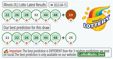 Jul 19, 2023 · According to the Illinois Lottery, one Lucky Day Lotto ticket from Tuesday's drawing sold in Chicago at the Beverley Hills Food Mart, located at 2156 W. 95th St., hit the jackpot to win $300,000. . 