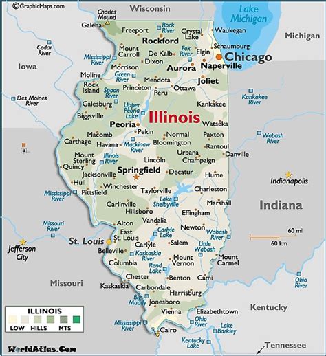 Illinois on the map. Here's an offbeat web site: Literature Map. Like 