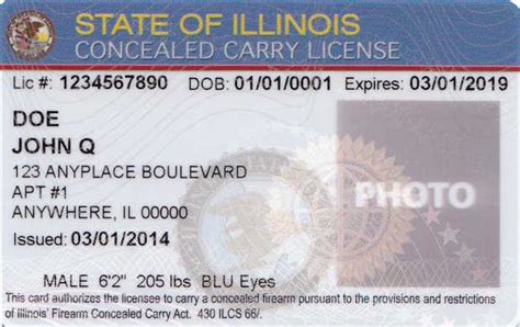 Illinois state police concealed carry.  Valid Driver’s License or State Ident...