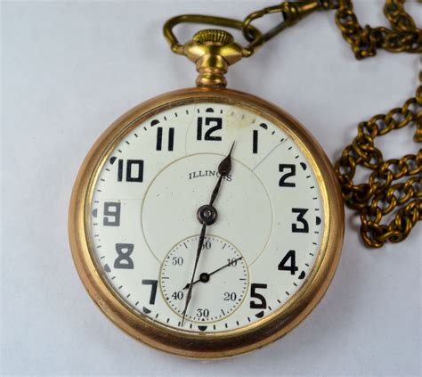 Illinois vintage pocket watch. Antique Illinois pocket watches from the 1870s, especially the key-wound ones, are highly collectible today. Most Illinois movements from before the turn of the century had at least 19 jewels, adding considerable value to consumers back then and to collectors now. 
