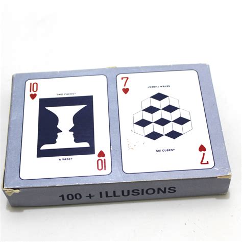 Illusion cards. Illusion is a card game in which players attempt to order cards by the percentage of a color — red, yellow, green, or blue — shown on them. The twist is that the cards form a sort of optical illusion, and the task is trickier than you’d expect. Illusion was released several months ago in Germany by publisher Nurnberger-Spielkarten-Verlag ... 