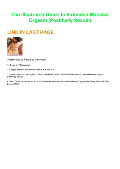 Illustrated Guide To Extended Massive Orgasm