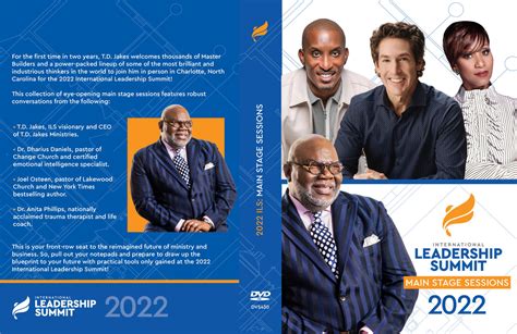 About the International Leadership Summit. Founded by T.D. Jakes—real estate mogul, New York Times bestselling author, pioneering CEO and entrepreneur, global humanitarian, devoted philanthropist, senior pastor …. 