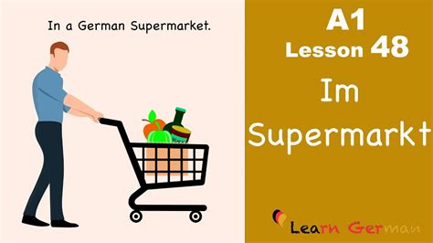 Im Supermarkt (Deutsch A1 - German lesson for beginners)