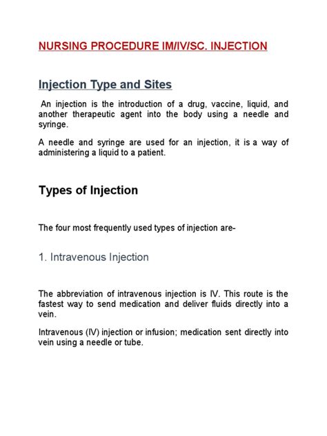 Im injection bleeding after.  This post explains some of the normal Dis...