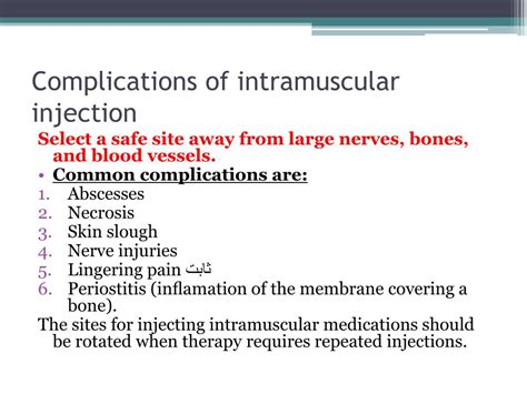Im injection complications.  Jul 8, 2023 · Intramuscular InjectionsComplications While intramus...
