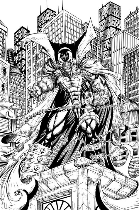 Image Comics Reveals Spawn Adult Coloring Book Preview Pages