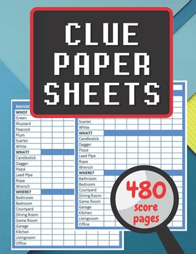 Image Result For Clue Board Game Mansion Boardwalk Tracking Sheets