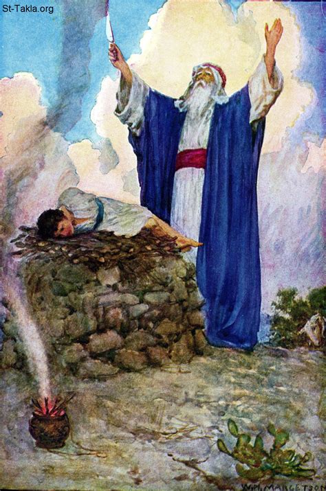 Image abraham and isaac on mount moriah
