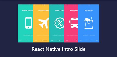 Image and video slider in react native.  Design and build your site with a f...