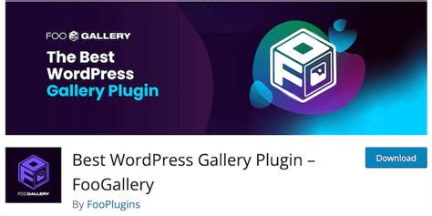 Image gallery wordpress plugin foogallery