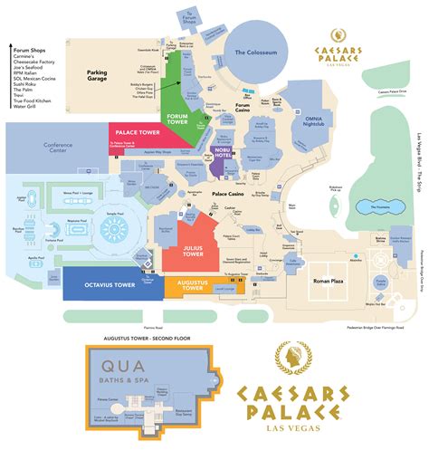 caesars palace casino map