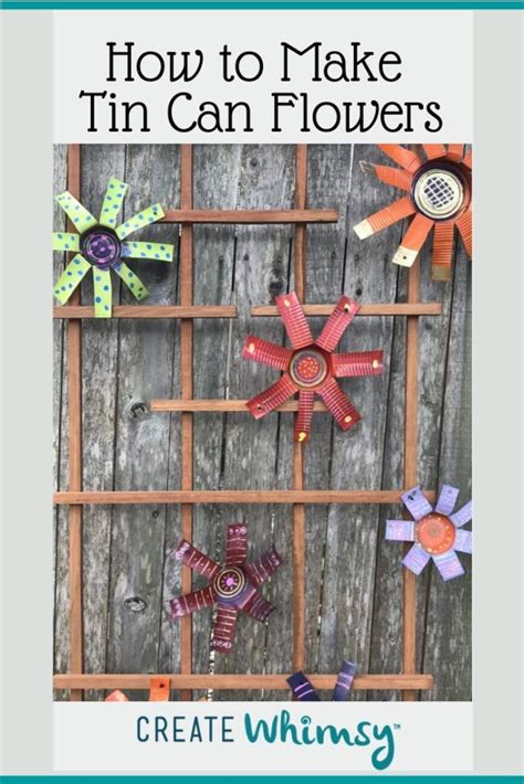 Image result for Tin Can Flower Patterns Metal working projects, Tin
