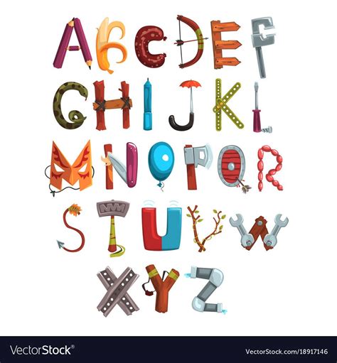 Image result for graphics with objects in letters Lettering alphabet
