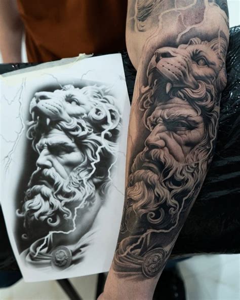 Image result for hercules tattoo sleeve Realistic tattoo sleeve, Best