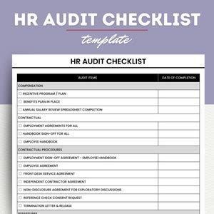 Image result for human resources audit checklist Human resources