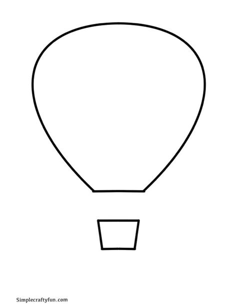 Images For > Hot Air Balloon Template Balloon template, Hot air
