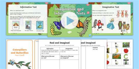 Imaginative Versus Informative Texts Lesson Teaching Pack