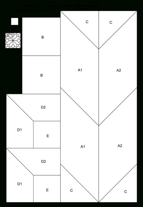Imaginesque Quilt Block 7 Pattern and Template