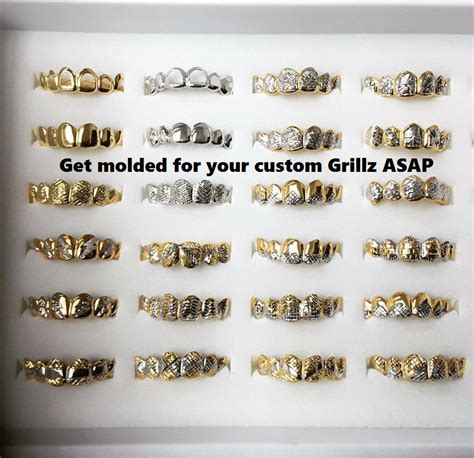 8 top 8 Bottom Custom White, Yellow or Rose Gold Joker Grill from Suicide Squad. $320.00 $3,500.00. Quantity. Add to Cart. *****There will be a 10 dollar charge for a molding kit that will be included for all Grillz orders outside of Houston, Texas.*****. ******Diamond Cut Complimentary *****. ******Engravings, Diamond Dust, and Nugget Grill ... . 