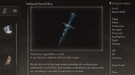 Third sword key is found in Caelid. Sellia, Town of Sorcer