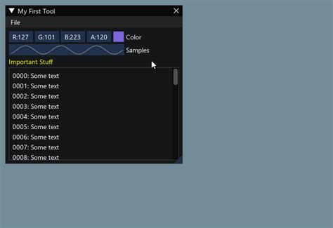 Imgui layout.  Up until now, every IMGUI example provided in this guide has used Fixed L...