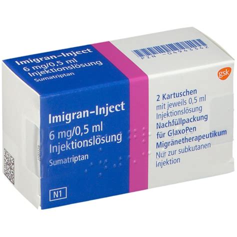 Imigran-Injekt - Wirkung, Nebenwirkungen, Dosierung