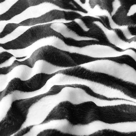 Imitation fur zebra – black/white - Faux furfavorable buying at our …