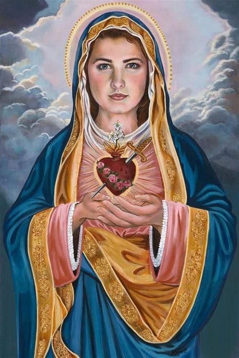 Immaculate Heart Of Mary Drawing