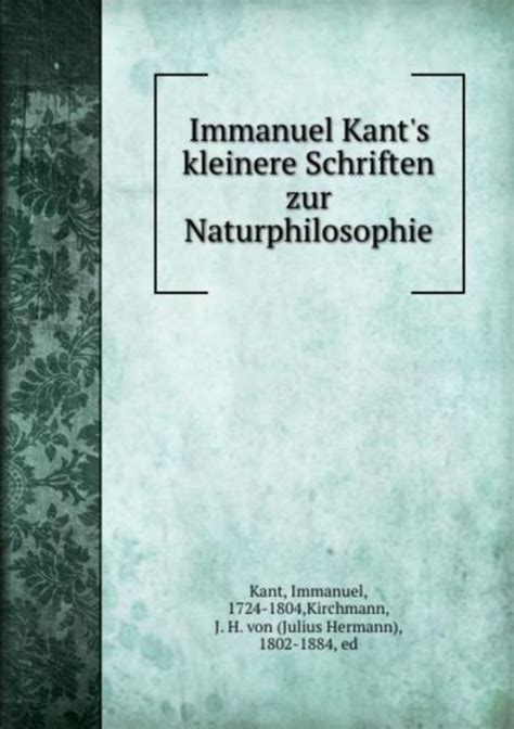 Immanuel kants kleinere schriften zur naturphilosophie. - Clubcar carryall 500 manual de servicio.
