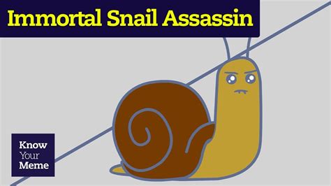 The whole immortal snail meme originated from a hypothetical by Gavin Free (Often known from Slow Mo Guys) on the Rooster Teeth Podcast. He's part of Achievement Hunter, a gaming channel with a weekly Minecraft series. I was saying someone should send it to Achievement Hunter so Gavin can see and expierence what his hypothetical became. . 