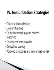 Immunization Strategies for Funding Multiple Liabilities