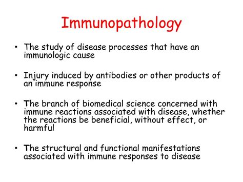 Immunopathology - Definition, Meaning & Synonyms