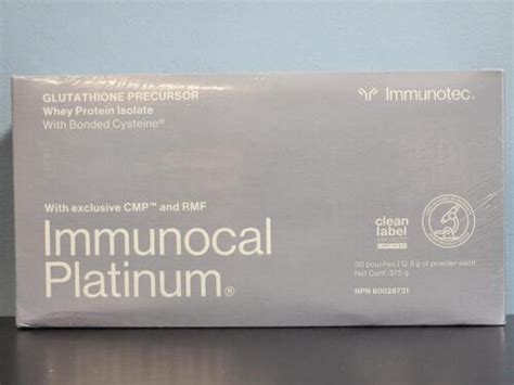 Immunotec Immunocal Platinum (30 pouches) - NEW …