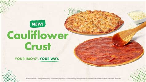 Imo's is adding cauliflower pizza crusts to menus
