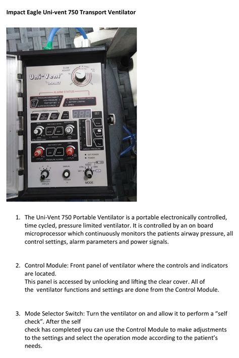 Impact eagle ventilator univent 750 manual. - Guía para transformar la enseñanza a través de la auto indagación hc.