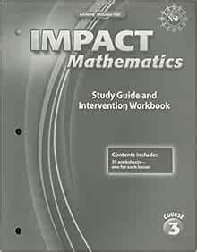 Impact mathematics course 3 study guide and intervention workbook elc impact math. - Insolvenzverfahren in deutschland, vermögen in amerika.