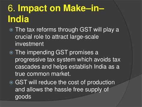 Impact of GST on Indian Economy - SlideShare