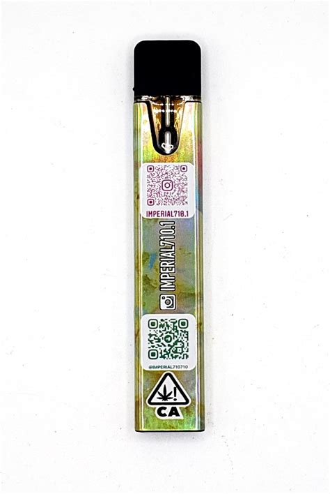 Imperial Extracts, as far as WM is concerned, is a licensed company. Not sure if your referring to a disposable vape pen, but 710 does not make any disposable. Recent Comments. 1g Disposable Vape. Being a fairly new company, Imperial 710 is making a name for itself. 710 King Pen - Get High Vapes -Buy 710 disposable pen.. 