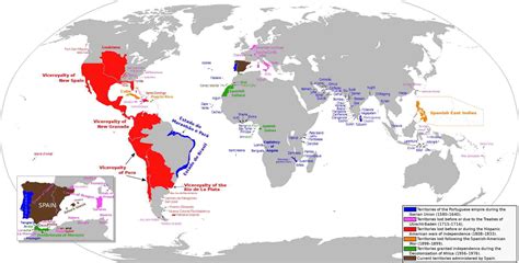 El Imperio español fue uno de los primeros imperios mundiales. España tuvo colonias y territorios fuera de Europa durante más de 600 años. En el cénit del .... 