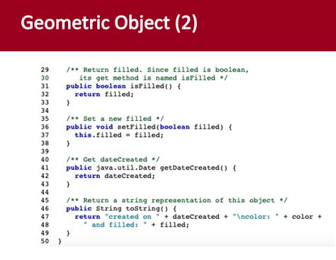 Implement the Geometric Object, Circle, Rectangle, Chegg.com