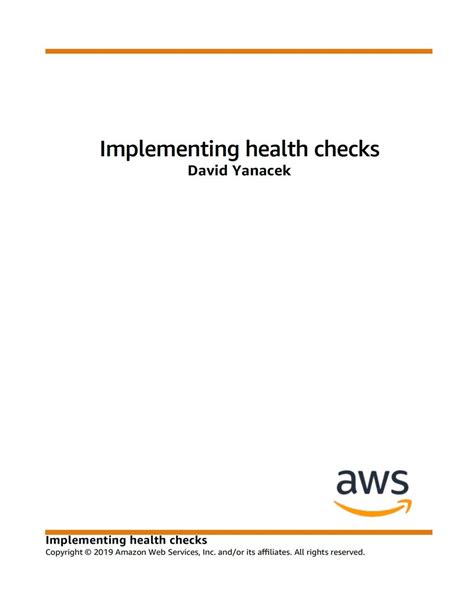 Implementing Health Checks