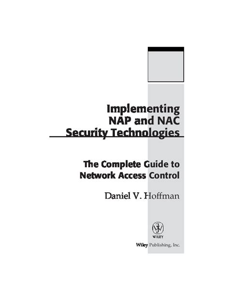 Implementing nap and nac security technologies the complete guide to network access control. - Dell xps m1330 user manual download.