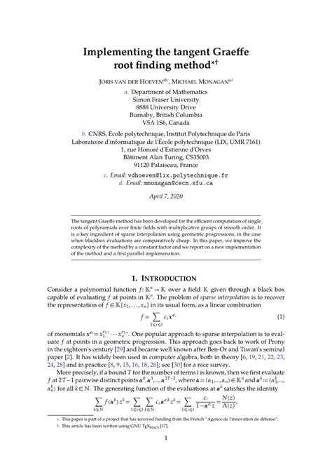 Implementing the Tangent Graeffe Root Finding Method