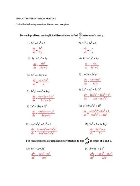 Implicit differentiation classwork answers mastermathmentor.  That's wh...