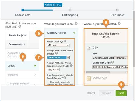 Import Leads CustomGuide